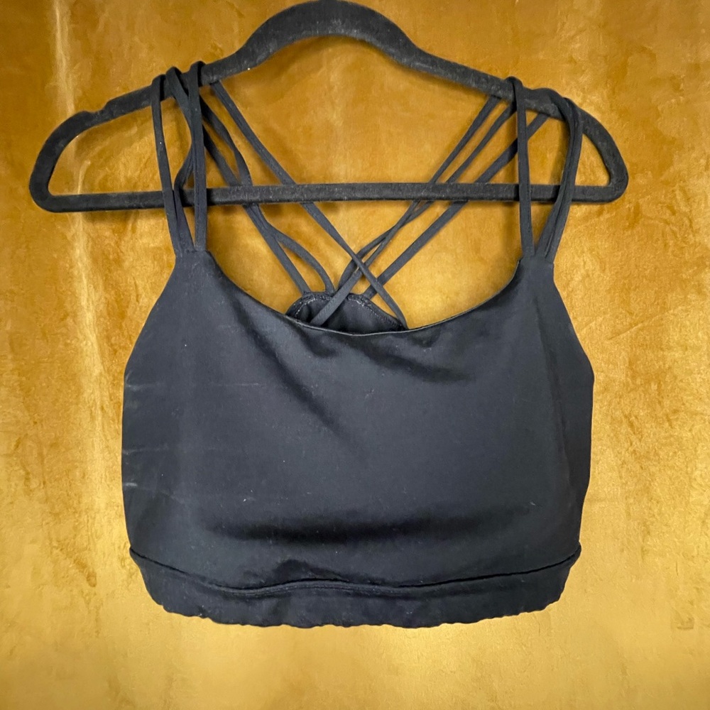 Black Strappy Women's Bralette